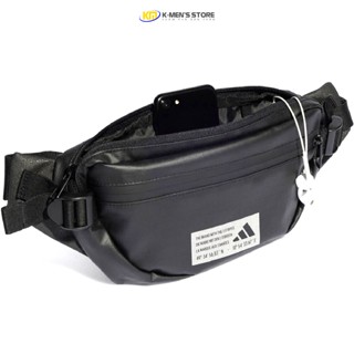 Túi đeo chéo bao tử Waistbag AADIDAS chất liệu da phối dây kéo chống nước túi đeo ngực đeo bụng nam nữ cao cấp