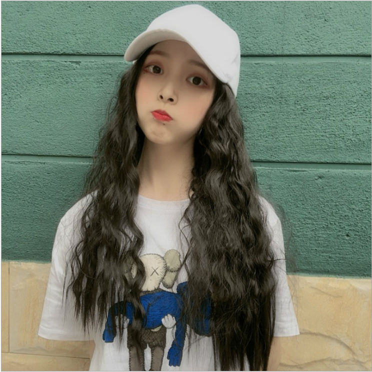 Nón mũ tóc giả nguyên đầu thời trang