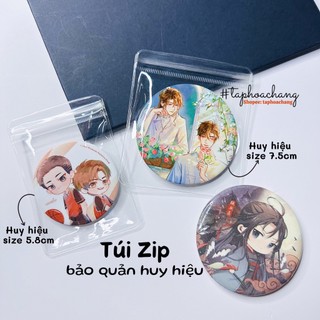 Túi Zip bảo vệ Huy hiệu - Túi zip đựng huy hiệu - Sleeve Huy hiệu