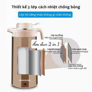 Ấm đun nước siêu tốc - ấm siêu tốc kiêm bình giữ nhiệt - bình đun nước