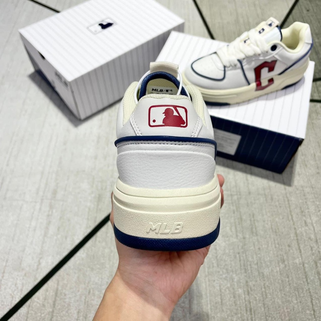 Giày MLB chunky Basic Cle, giày mlb chunky chữ C bản S.Cấp chuẩn trung full phụ kiện