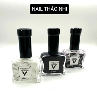Loang Cồn Vân Đá VINIMAY Lẻ Chai Màu Trắng, Màu Đen, Màu Trong Chai 15ml NAIL THAO NHI