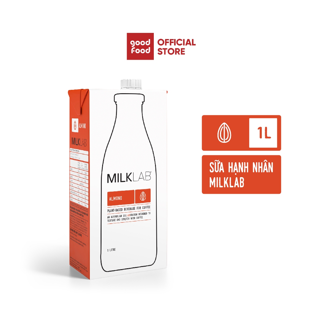 Sữa Hạt Milklab hạnh nhận 1l