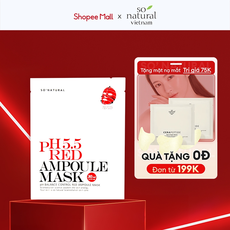 Mặt Nạ Cấp Ẩm Dưỡng Da Red Mask So Natural