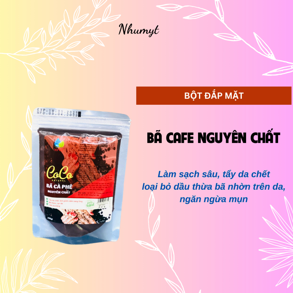 1 Kg Bã cà phê nguyên chất CoCo dưỡng da tẩy da chết, chồng cây , làm túi thơm phòng
