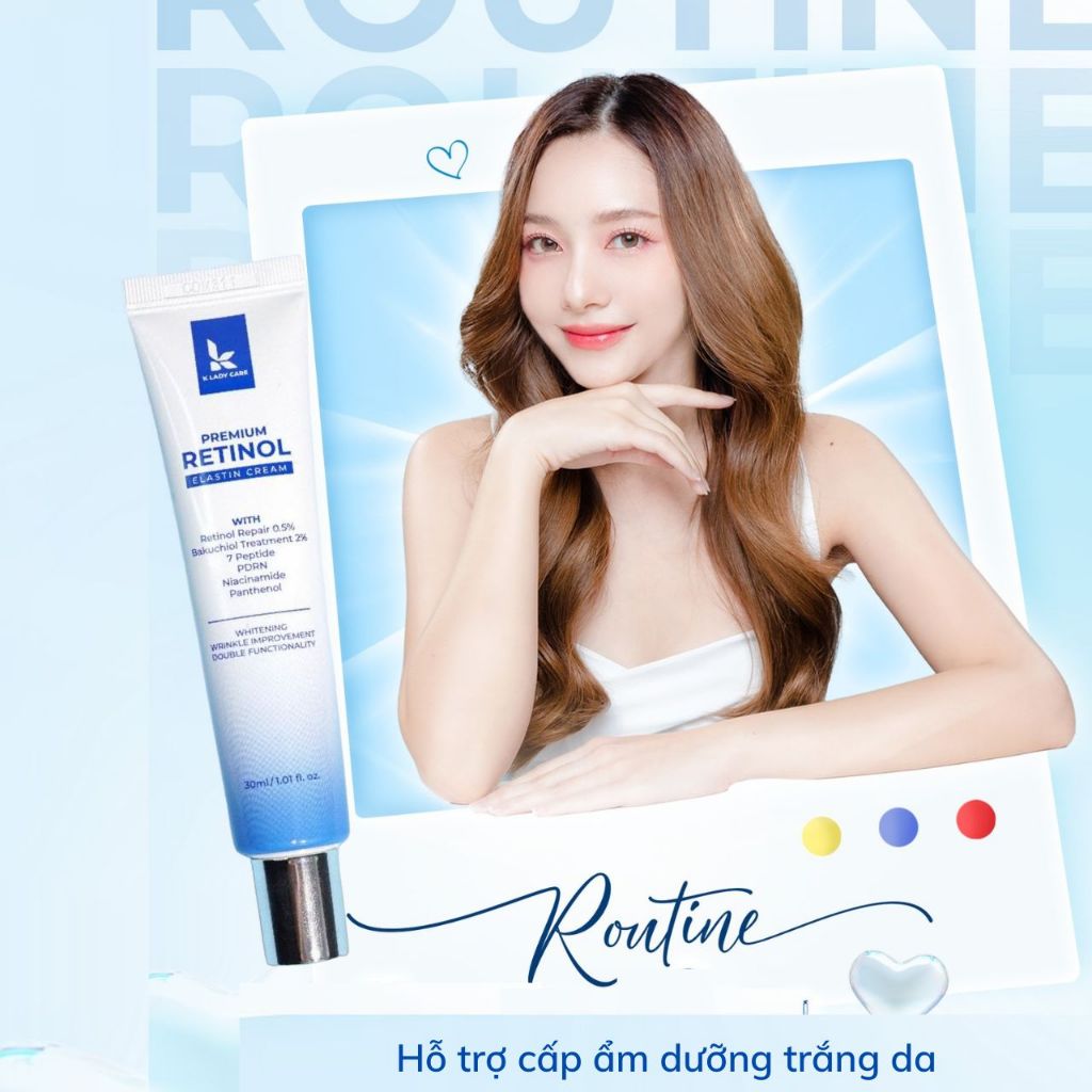 Kem Dưỡng Da Retinol Repair 0.5% BAKUCHIOL 2%,Tái Tạo, Trẻ Hóa Da, Trắng Da, Mờ Thâm Nám Tàn Nhang.