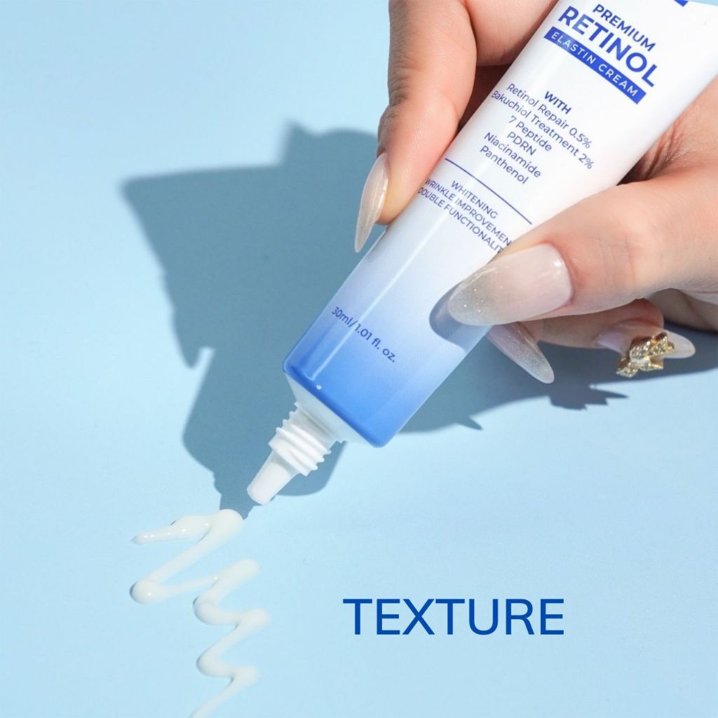 Kem Dưỡng Da Retinol Repair 0.5% BAKUCHIOL 2%,Tái Tạo, Trẻ Hóa Da, Trắng Da, Mờ Thâm Nám Tàn Nhang.