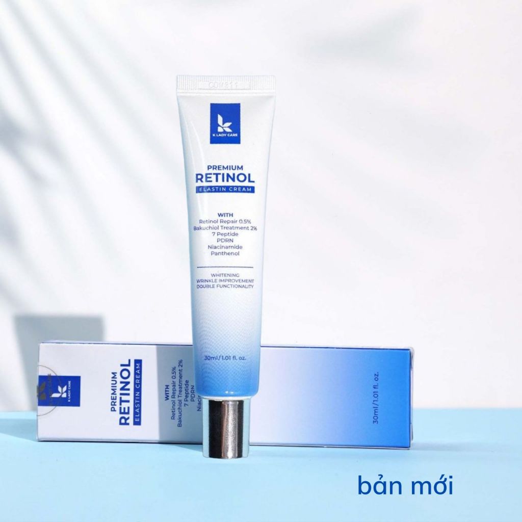 Kem Dưỡng Da Retinol Repair 0.5% BAKUCHIOL 2%,Tái Tạo, Trẻ Hóa Da, Trắng Da, Mờ Thâm Nám Tàn Nhang.