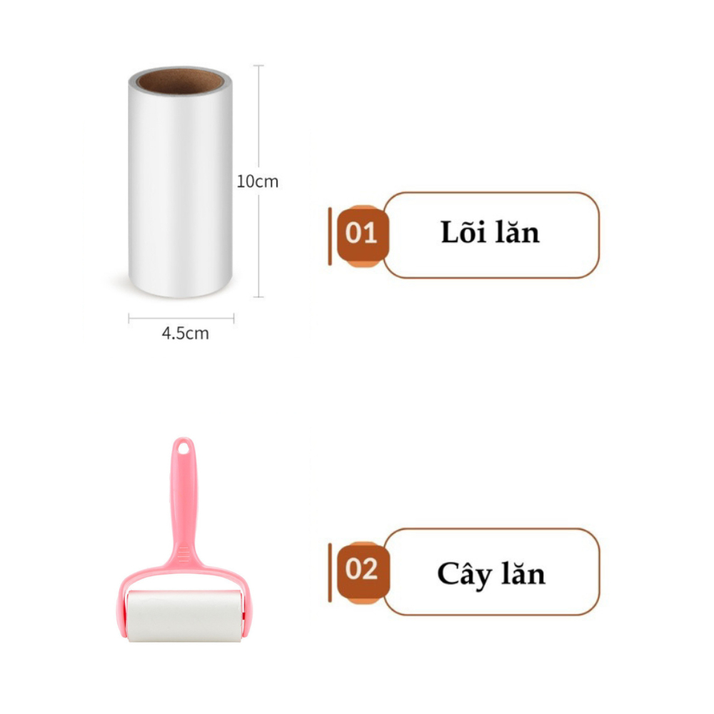 Cây lăn bụi, lăn lông chó mèo đa năng - lấy bụi trên mọi bề mặt - VIOTA DC07
