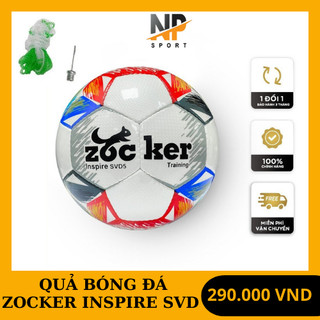 Quả bóng đá Zocker, Quả bóng đá size 4, Quả bóng đá size 5,Bóng Zocker da SVD bảo hành 3 tháng, Tặng túi lưới kim bơm