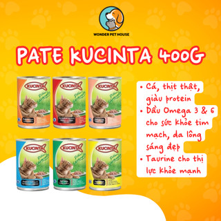 Pate lon kucinta 400g cho mèo mọi lứa tuổi