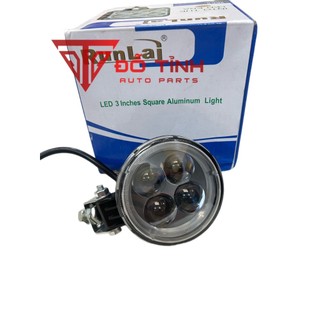 Đèn led trợ sáng ô tô, xe máy runlai 4 bóng trắng bi