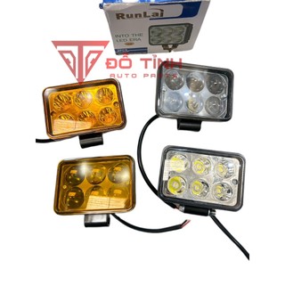 Đôi đèn led trợ sáng 6 bóng RUNLAI vuông siêu sáng.