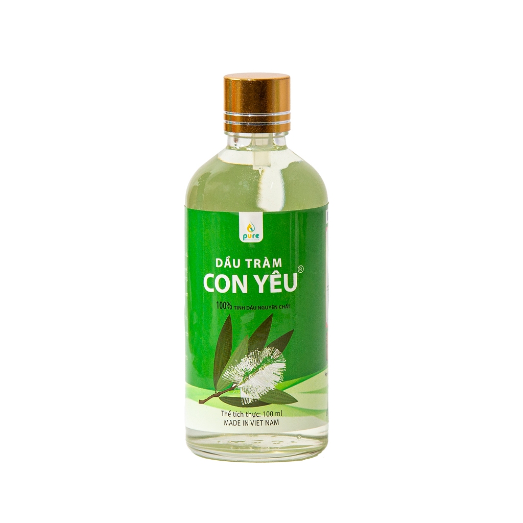 Dầu tràm Nguyên Chất - Dầu Tràm Con Yêu 100ml - Dầu Tràm Cho Bé Sơ Sinh và Gia đình