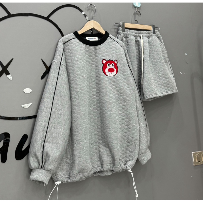 Set bộ quần áo gấu ?1 tai đỏ