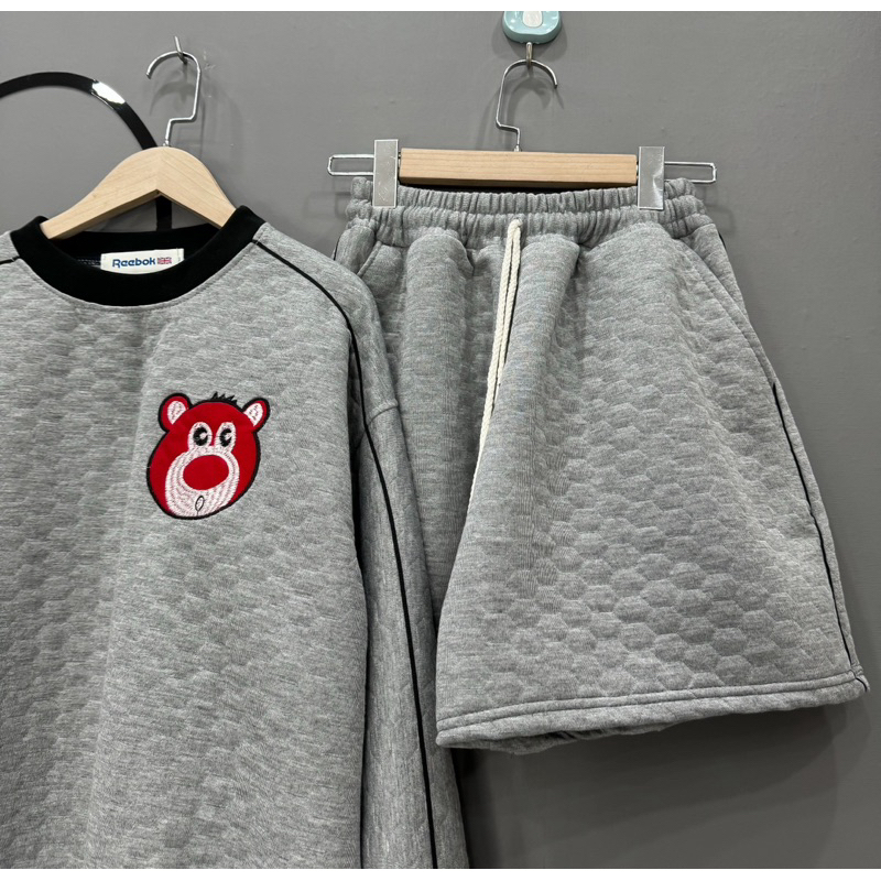 Set bộ quần áo gấu ?1 tai đỏ