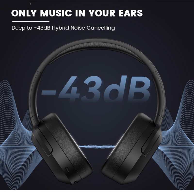 Edifier W820NB Plus - Tai Nghe Không Dây Bluetooth 5.2, ANC, Hi-Res Wireless, Màng Loa 40mm