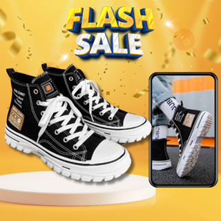 Giày Thể Thao Nam Canvas Custom cổ cao, Giày sneaker nam WAN ZUME 1970s đen trắng hàng QUẢNG CHÂU