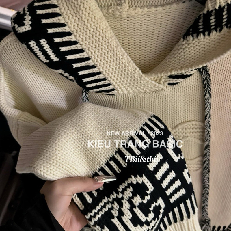 Áo len Ce.line có mũ siêu hot Kiều Trang