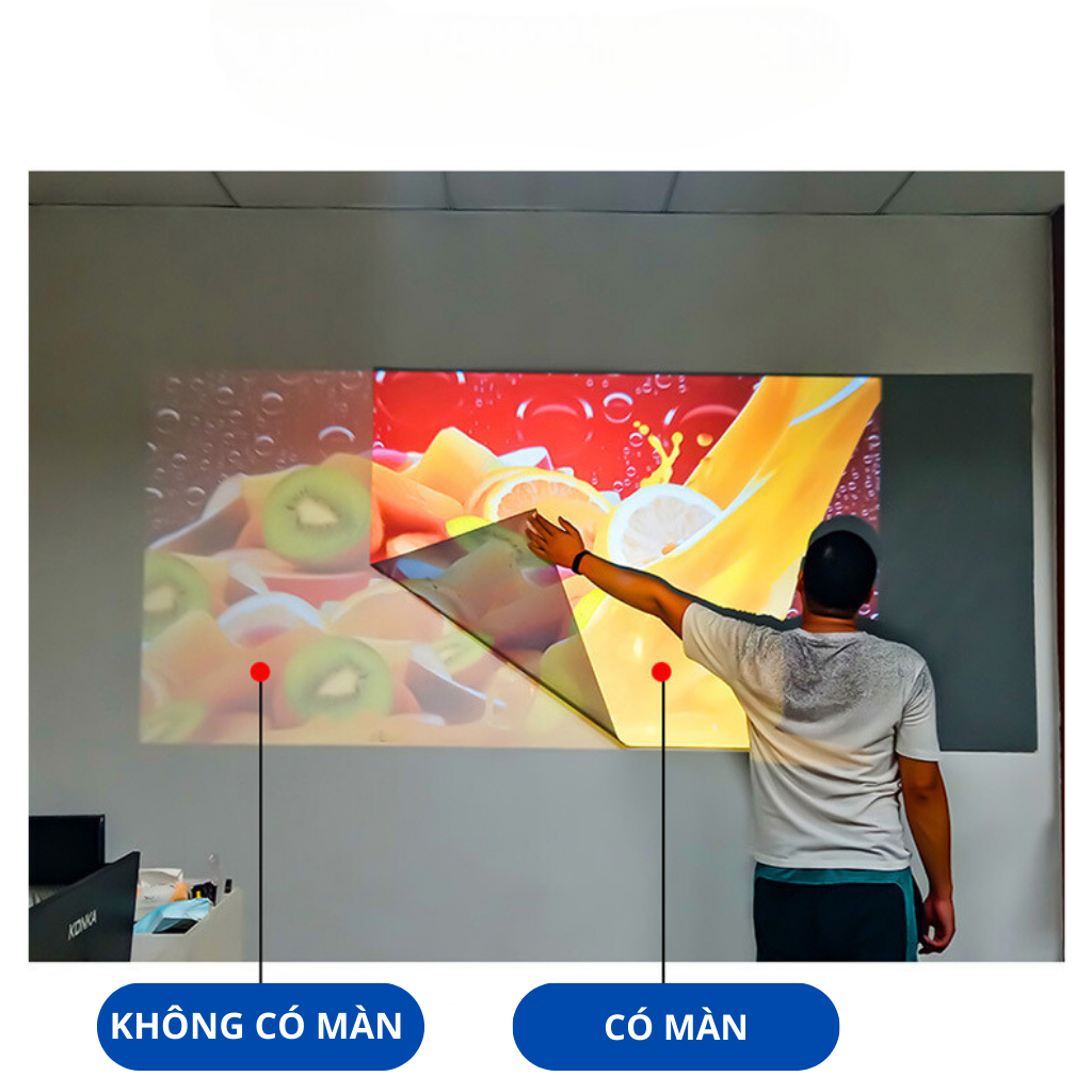 Màn chiếu phản quang KAW tăng độ sáng dùng cho các loại máy chiếu loại 100inch, 120inch