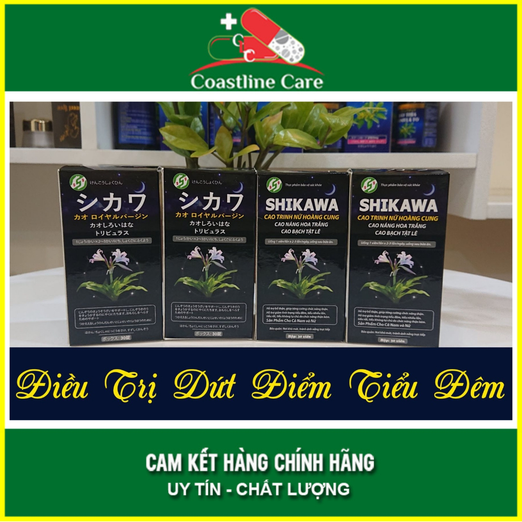 Shikawa giảm biểu hiện đi tiểu nhiều lần, tiểu đêm (lọ 30 viên) - CLC Pharmacy