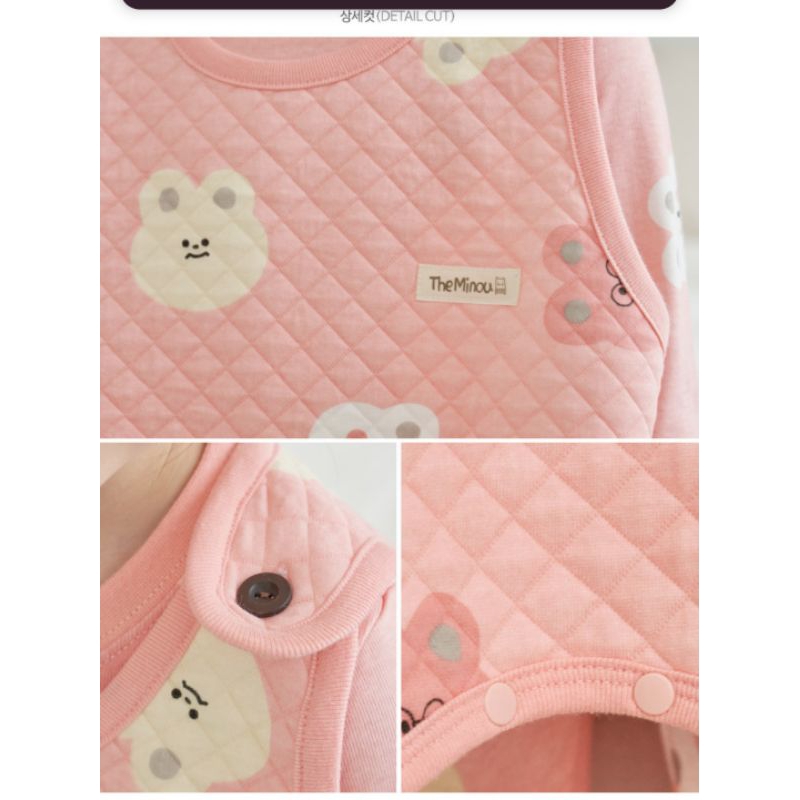 - Túi ngủ trần bông 3 lớp có chân Theminou