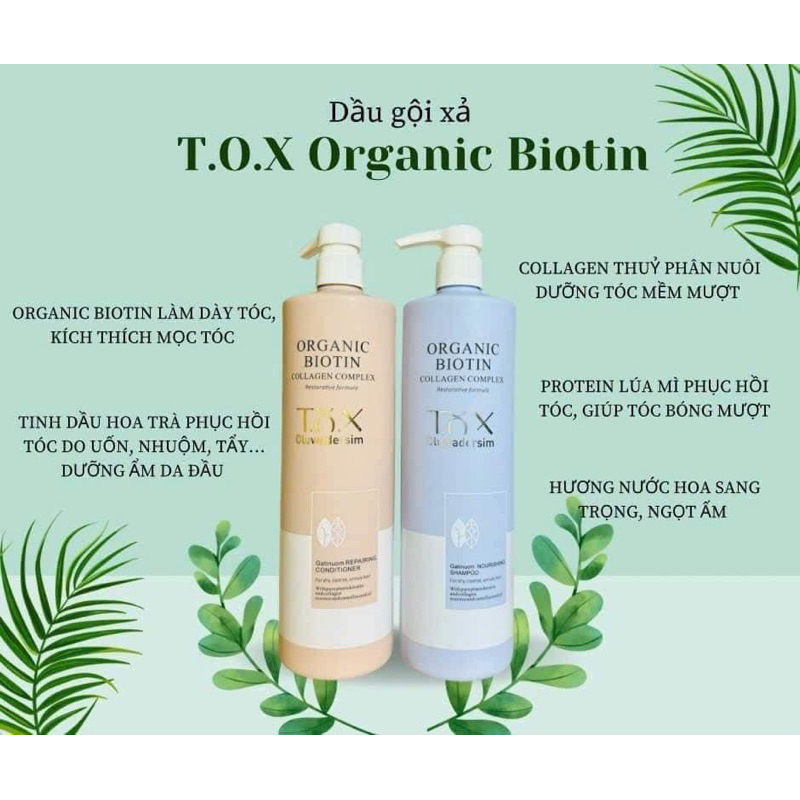 Cặp dầu gội Biotin Tox