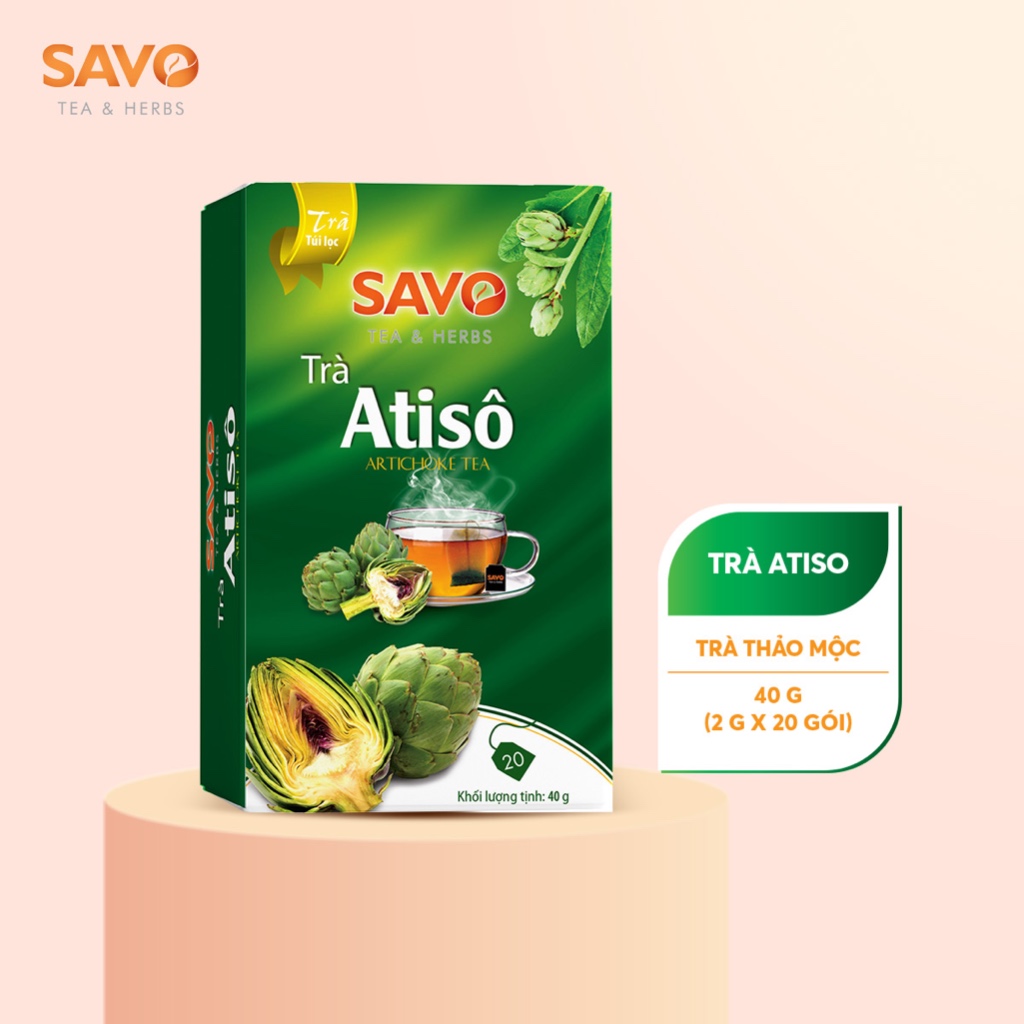 Trà SAVO Atisô  - Hộp 20 Túi x 2g