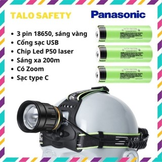 Đèn pin đeo đầu XHP50 3 PIN 18650
