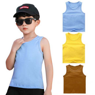 Áo ba lỗ bé trai bé gái chất cotton trơn TANOSA basic hàng chính hãng từ 8-22kg