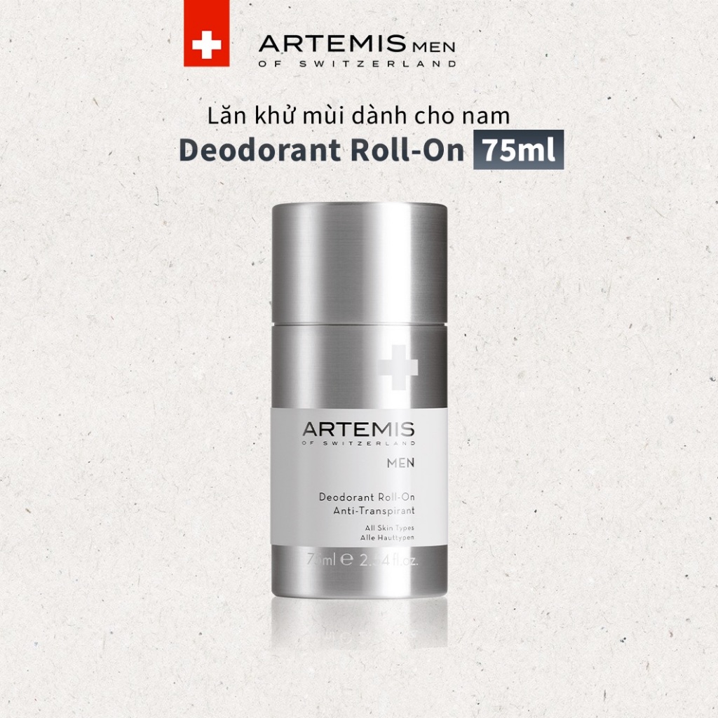 ARTEMIS MEN Deodorant Roll-On - Lăn khử mùi cơ thể cho nam giới - Hương thơm sảng khoái, không chứa 