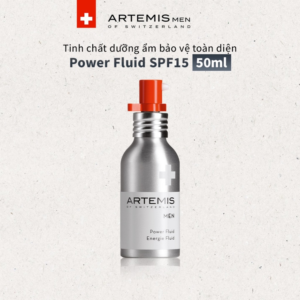 ARTEMIS MEN Power Fluid SPF15 - Tinh chất dưỡng ẩm bảo vệ toàn diện có khả năng chống nắng dành cho 