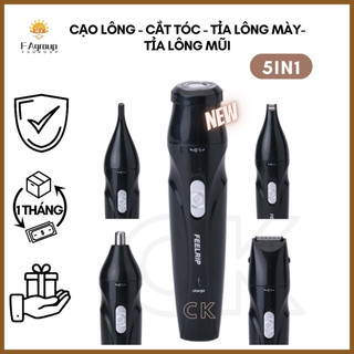 Máy tỉa lông đa năng có thể tỉa lông mày cạo râu hoặc tỉa lông mũi, tỉa tóc, lông vùng kín nách mặt 5in1
