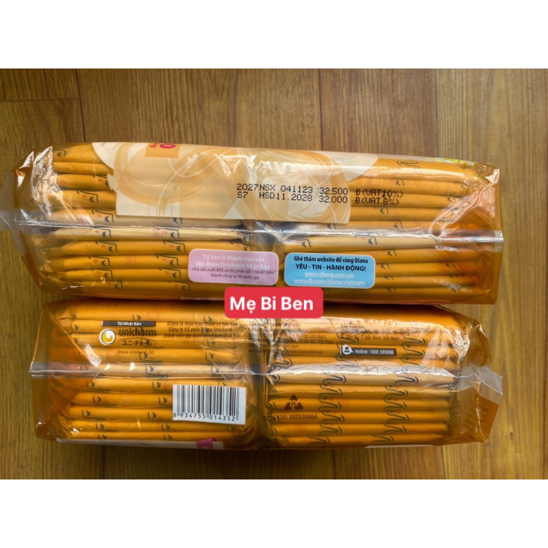 Băng vệ sinh Diana Hàng Ngày Sensi mỏng nhẹ Compact gói 40/20 miếng 15.5cm - Chính Hãng