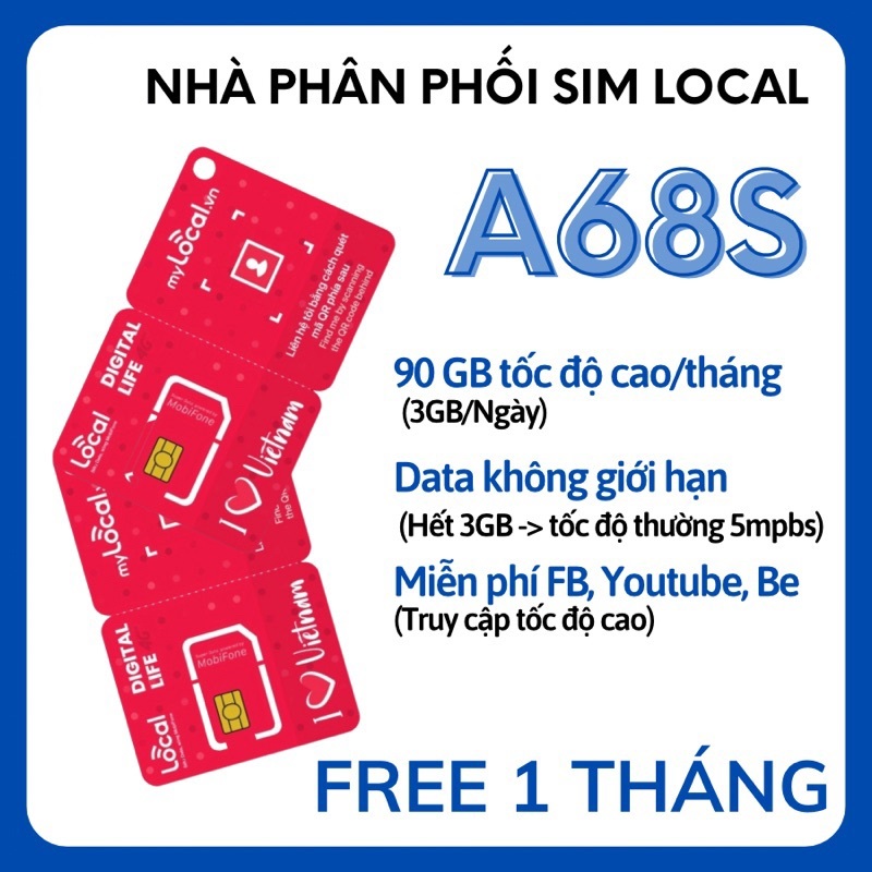 Sim Mobi 4G Siêu Rẻ Không Giới Hạn Dung Lượng Truy Cập Mạng Free Max Data - Miễn Phí 1 Tháng Đầu