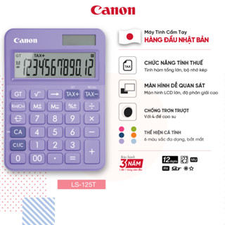 Máy Tính Cầm Tay Canon LS-125T Hàng Đầu Nhật Bản | Màu Sắc Nổi Bật Kết Hợp Màn Hình LCD Lớn | Phù Hợp Với Văn Phòng |
