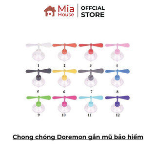 Chong chóng Doremon gắn mũ bảo hiểm màu ngẫu nhiên