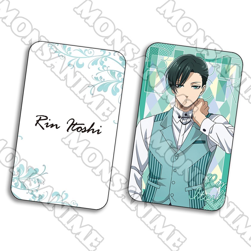 Ảnh card bo góc in hình BLUE LOCK Tiề n đạo số 1 ver BÓNG BAY thẻ bo viền 5*8cm anime chibi sưu tầm