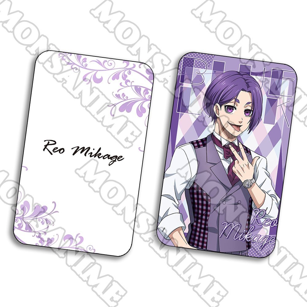 Ảnh card bo góc in hình BLUE LOCK Tiề n đạo số 1 ver BÓNG BAY thẻ bo viền 5*8cm anime chibi sưu tầm