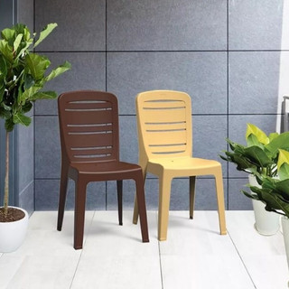 Combo 5 Ghế dựa sọc ngang - Nhựa Duy Tân
