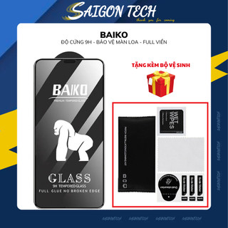 Kính Dán Cường Lực iPhone Kingkong Baiko Chống Trầy Xước Va Đập Cứng 9H Cho 6/7/8/X/XS/11/12/13/14 Tặng Dán Bụi Giẻ Lau