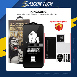 Kính Cường Lực KINGKONG full màn iphone 6/6s/6splus/7/8/7plus/8plus/x/xs/xr/xsmax/11/12/13/14/15/plus/pro/max/promax