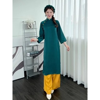 @august3rdstudio / Set áo dài cách tân + quần lưng , kèm mấn đội