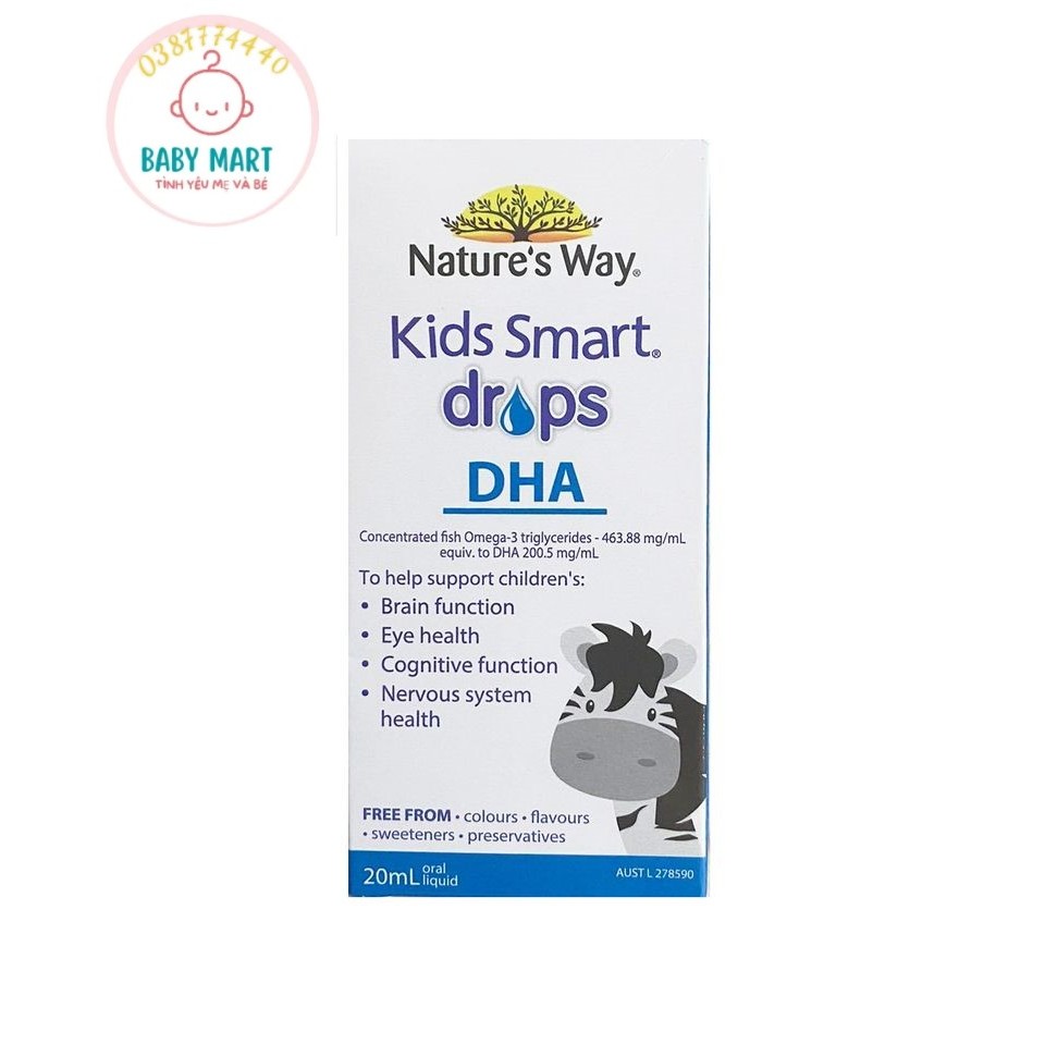 Dha dạng giọt_ Nature’ Way Kids Smart DHA
