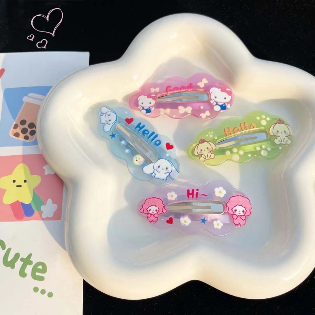 Kẹp tóc đám mây in hình dễ thương cho bé gái