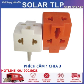 Phích cắm đa năng 1 ra 3 - Phích Vinamax chia 3 ngã - Ổ cắm nối chia 3 ngã