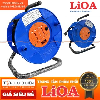 Ổ cắm kéo dài LiOA kiểu Rulo - dây dài 20-30m-50m, QT20/30/50-2/3-15A