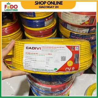 Dây điện cadivi cáp điện cv 4.0/ 5.5/ 6.0/ 8.0/ 10.0 cuộn 100 mét chính hãng