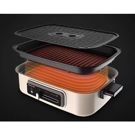 BẾP NƯỚNG LẨU HẤP ĐA NĂNG TOSHIBA HC-14KSNC ,BẢO HÀNH 12 THÁNG