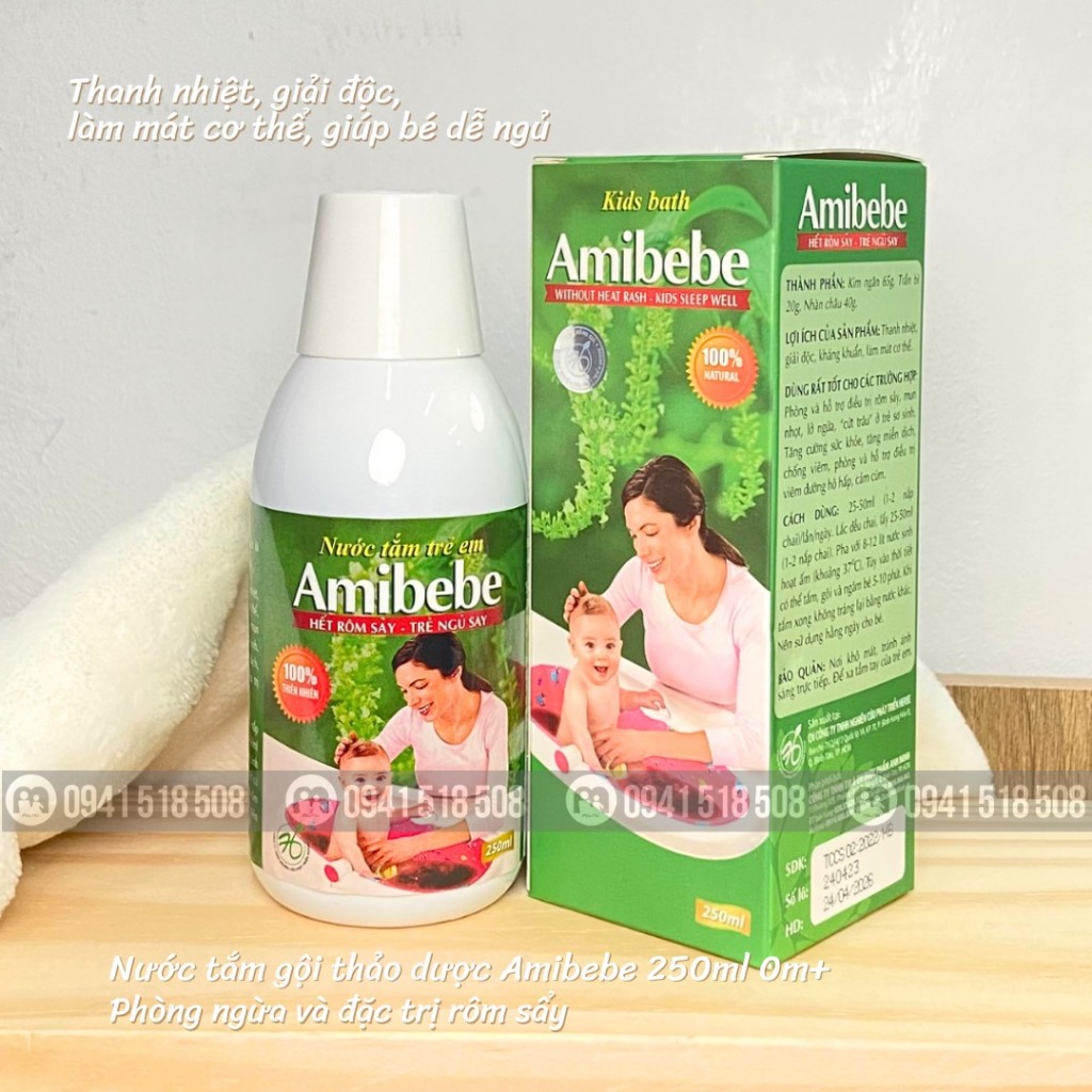 NƯỚC TẮM TRẺ EM AMIBEBE 250ML